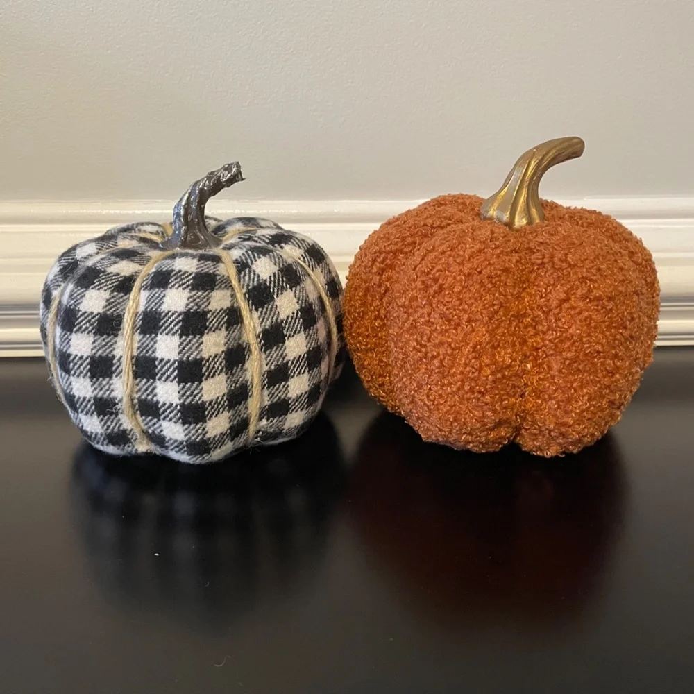 5 for $20: Target sherpa & plaid pumpkins